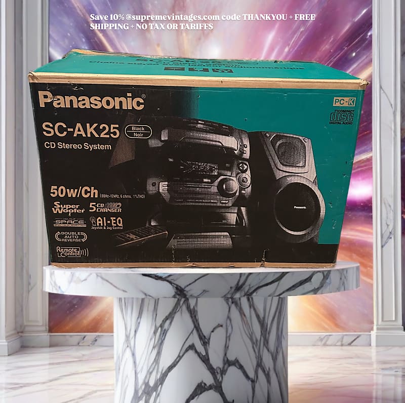 BRAND NEW IN BOX: Panasonic SC-AK25 CD Stereo System, 5 CD Changer