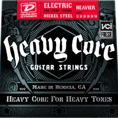 Dunlop DHCN Heavy Core Electric Guitar Strings - 11-50 image 4