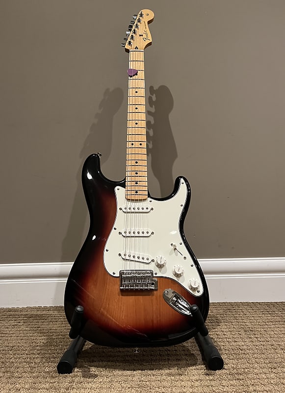 2017 Fender Standard Stratocaster Brown Sunburst with Maple Fretboard image 1