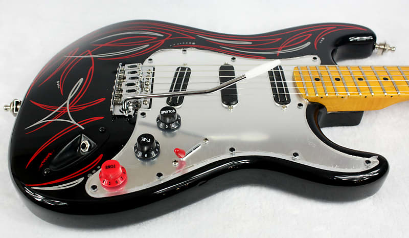 Custom Pinstriped and Upgraded Fender Squier Standard Strat