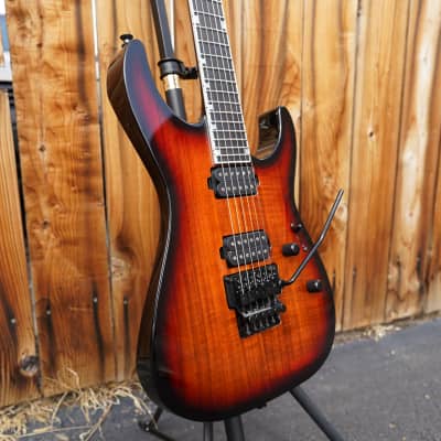 ESP USA M-II NTB FR - 3-Tone Sunburst Koa 6-String Electric Guitar w/ Black Tolex Case (2023) image 12