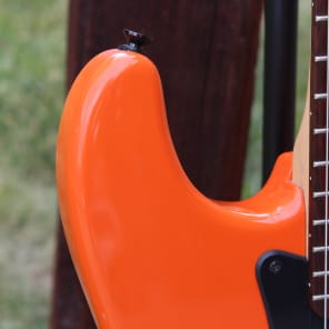 Fender Squier Bullet Stratocaster Traffic Cone Orange Finish Single Humbucker Electric Guitar image 9
