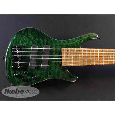 ROSCOE LG3006/35 Exhibition grade Quilted maple top, Emerald Green image 6