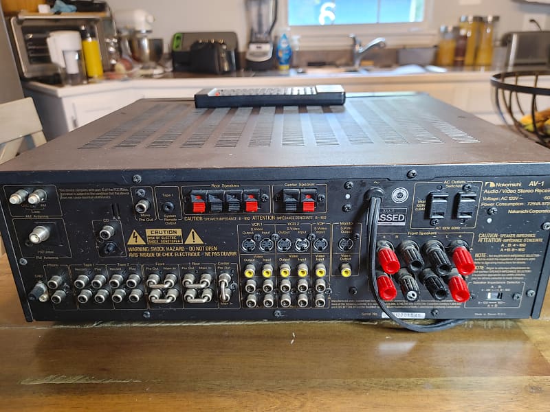Vintage Nakamichi AV-1 Stereo Receiver with Remote | Reverb