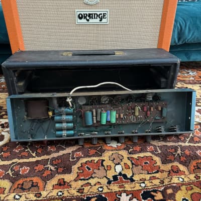 Vintage 1960s Carlsbro CS40-60 EL34 Valve Guitar Amplifier Head w/ Lay Down TFs image 21