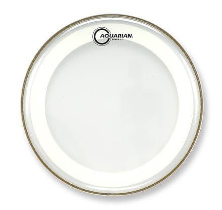 Aquarian 13" Sims Music Super 2 Coated with Studio Ring, White Textured image 1
