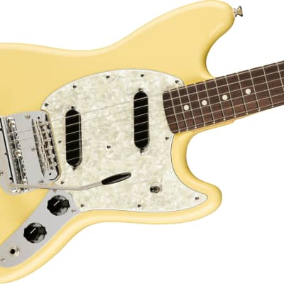 Fender American Performer Mustang - Vintage White with Rosewood Fingerboard image 3