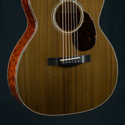 Santa Cruz OM-45 Renaissance Cedar and ‘The Tree’ Mahogany Custom with Japanese Awabi Pearl NEW image 1