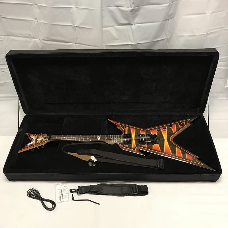 Dean Dime Dimebag Razorback Floyd Bumblebee Firefly Flame | Reverb