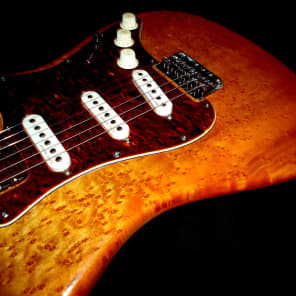 Eric Brown Super Strat 2003 Birds' Eye Maple. ALL HANDMADE. Trades welcome. Beautiful. image 13