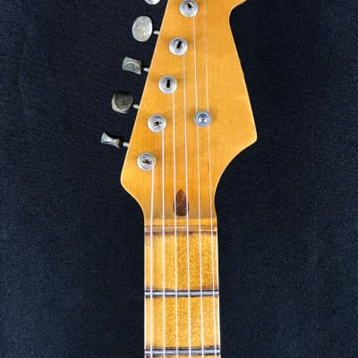Custom/Hybrid Stratocaster, Heavy Relic, Surf Green over 3-Tone Sunburst image 6