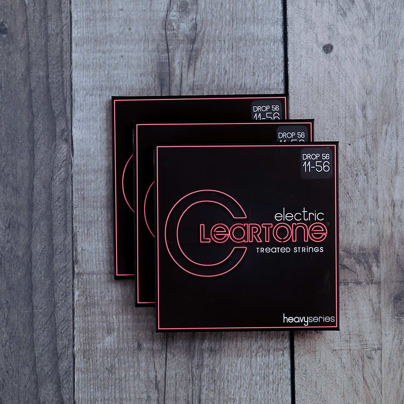Cleartone 9456 '3 Sets' Heavy Series '11-56' Drop 'D' Tuning Treated Electric Guitar Strings image 1