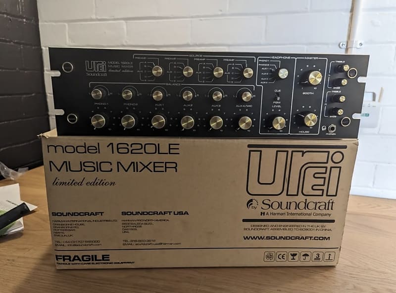 Urei 1620LE DJ Rotary Music Mixer. Soundcraft (LIMITED Reverb