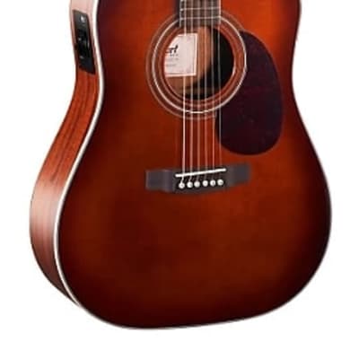 Cort  MR500EBR Dreadnought Cutaway Solid Spruce Top 6-String Acoustic-Electric Guitar - (B-Stock) image 2
