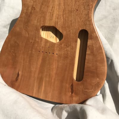 Slow Train Guitars solidbody chambered Telecaster®-style book-matched cherry on two-piece pine 2022 image 2