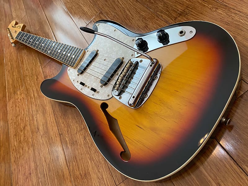 Fender Japan Mustang Super Rare Thinline (MG-HO) Fully Bound
