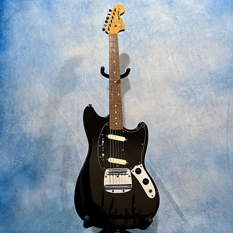 2007 Fender Japan MG-69 Black Mustang Reissue MIJ | Reverb Canada