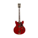 2017 D'Angelico Excel DCTP Semi-Hollow Electric Guitar w/Stairstep Tailpiece, Cherry, W1701757