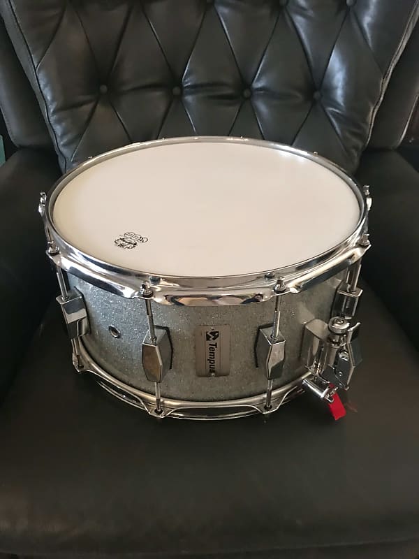 Tempus 7x14 Snare Drum Silver Sparkle Reverb