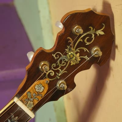 1920s/2000s Vintage/Antonio Tsai Fancy 5-String Openback Banjo image 3