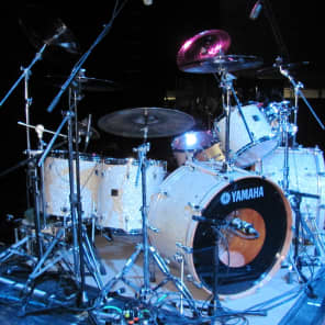 Phil Ehart's KANSAS Yamaha Beech Absolute Custom Complete Drum Set.  Signed, Authenticated image 14