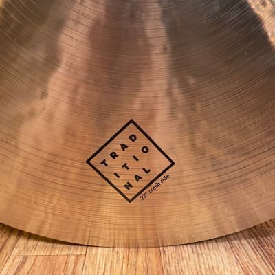 22" Istanbul Agop Traditional Crash Ride Cymbal 2414g *Video Demo* image 4