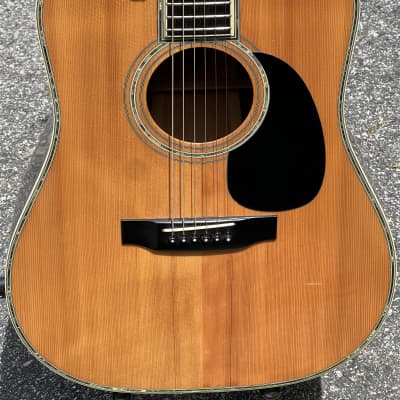 Morris W-100 D-45 Style Dreadnought Acoustic Guitar Made in Japan Natural W100 image 3