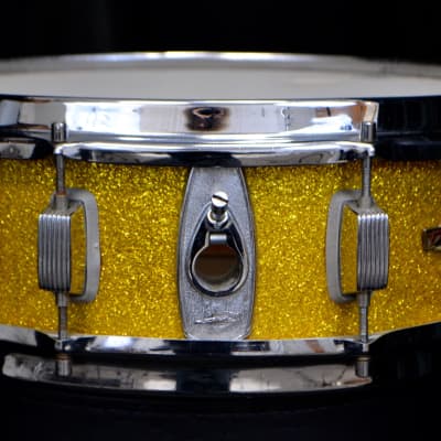 Trixon 25.5/13/16/5x14 Drum Set - Speedfire Gold Glitter NOS image 3