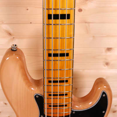 Squier Classic Vibe '70s Jazz Bass V 5-String Electric Bass - Maple Fingerboard, Natural image 8