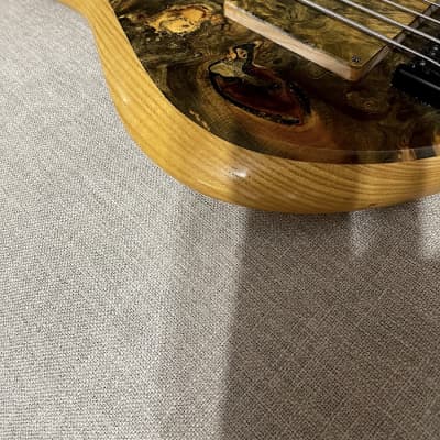 Prat M-BSV 5 string  bass 2016 Buckeye Burl top - Nordstrand pickups - Noll electronics - Fodera strings image 11
