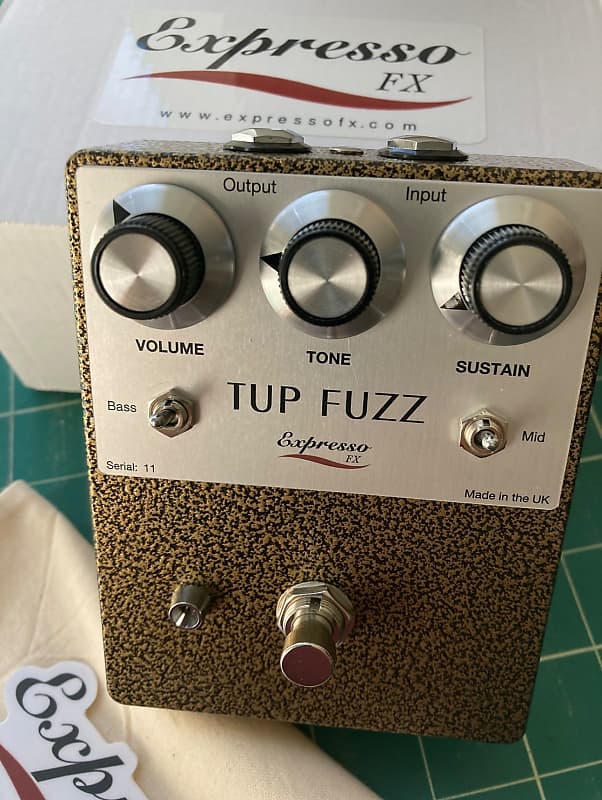 Expresso FX Tup Fuzz (Big Muff with Mid and Bass toggles) 2020- present - Gold image 1