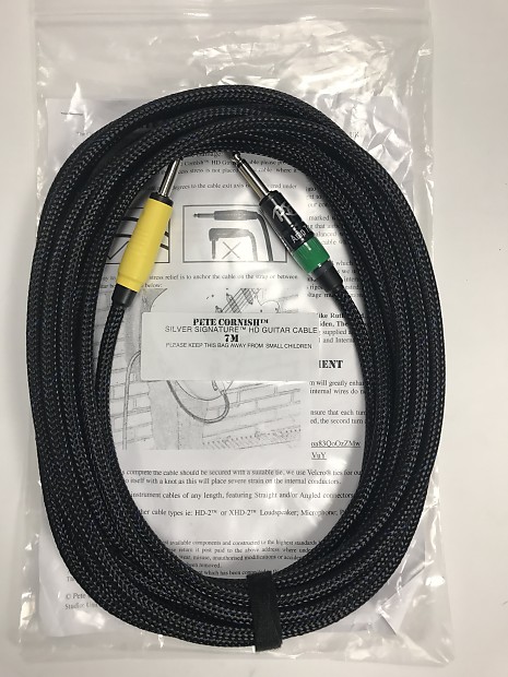 ギター Pete Cornish SILVER SIGNATURE Pete Cornish Silver Signature HD Guitar Cable 4M John Mayer