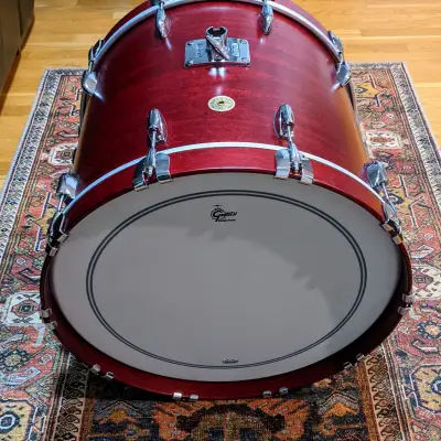NEW Gretsch Broadkaster 2022 Satin Rosewood 22x18 Kick / Bass Drum With Tom Arm Mount. image 13