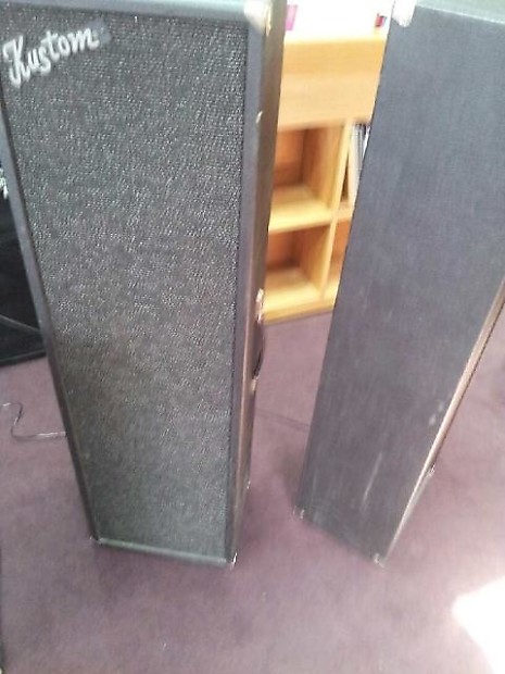 Kustom 4-10 Speaker Cabinet towers   black image 1