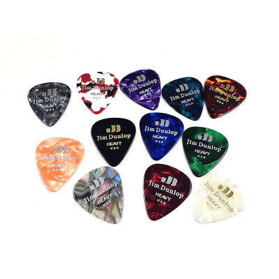 Dunlop PVP107 Celluloid Heavy Guitar Pick Variety Pack (12-Pack)