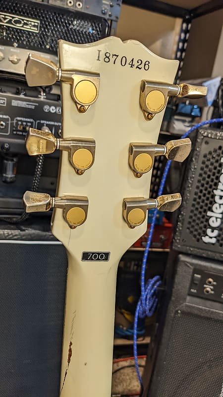 1987 Greco EGC-700 Japan, White 3-Pickup Les Paul Custom 1987 Greco EGC-700 Japan, White 3-Pickup Les Paul Custom