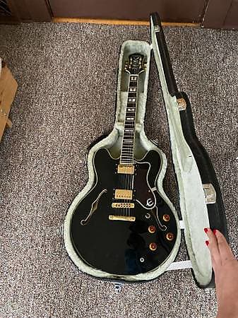 Gibson Epiphone Sheraton II 1995 - Ebony | Reverb