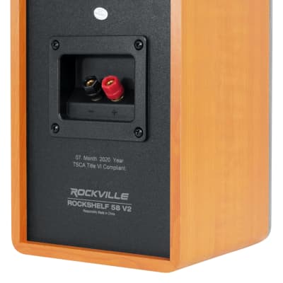 Pair Rockville RockShelf 58C Classic 5.25" Home Bookshelf Speakers w/37" Stands image 11