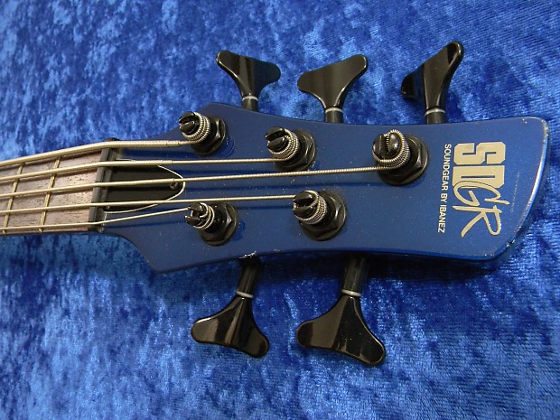 Ibanez Japan SDGR Soundgear Circa 1999 Blue 5 string bass guitar