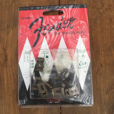 Real Life Relics Fender® Aged Pure Vintage Pat Pend Stamped Steel Saddles (Fender® 0992091000)    [E6] image 2