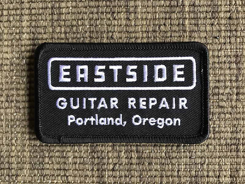 Eastside Guitar Repair Embroidered Patch Black image 1