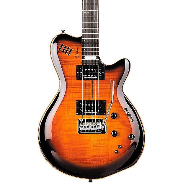 Godin LGXT AAA Flamed Maple Top HH with Tremolo Cognac Burst image 1