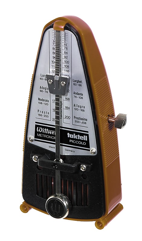 Wittner - Taktell Piccolo Series Metronome Plastic Casing Light Brown No Bell! 835 *Make An Offer!* image 1