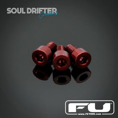 FU-Tone Titanium Nut Clamping Screw Set (3) - Red for sale