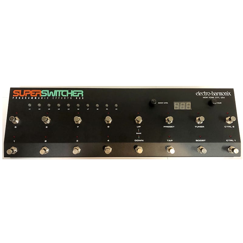 Used ElectroHarmonix EHX Super Switcher Programmable Effects Reverb