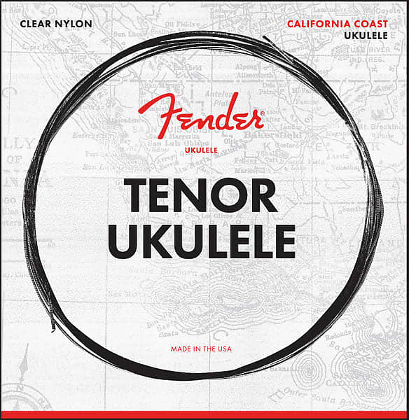 Fender California Coast Clear Nylon Tenor Ukulele Strings image 1