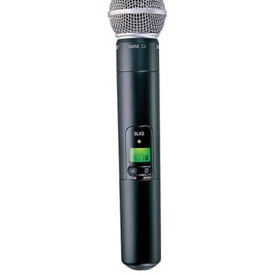 Shure SLX2/58 Wireless Handheld Transmitter with SM58 Microphone Cartridge - 470-494 G4 TVCH 13-18 image 1