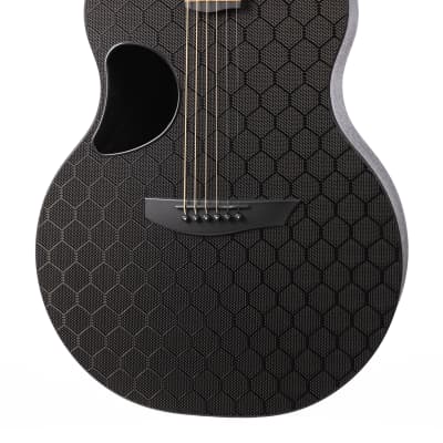 McPherson Sable Carbon Fiber Guitar with Honeycomb Weave Top and Black Hardware image 3