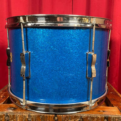 1960s Ludwig 9x13 Club Date Tom Drum Blue Sparkle image 2