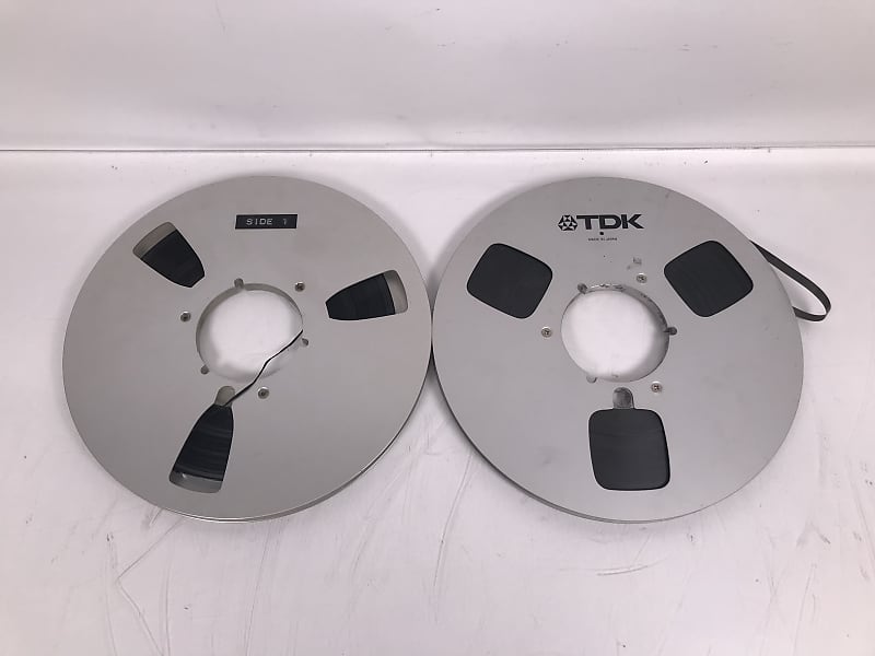 TDK / Scotch 10.5 X 1/4 Metal Take up Reel with Tape (Pair)